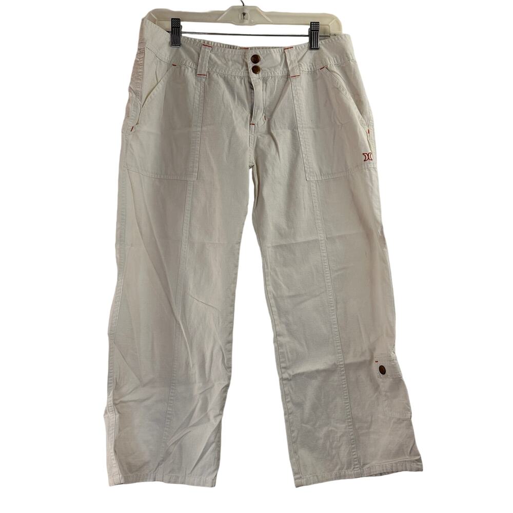 Hurley White Smile Cargo Pants Size 9